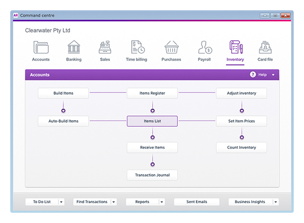 MYOB AccountRight Inventory